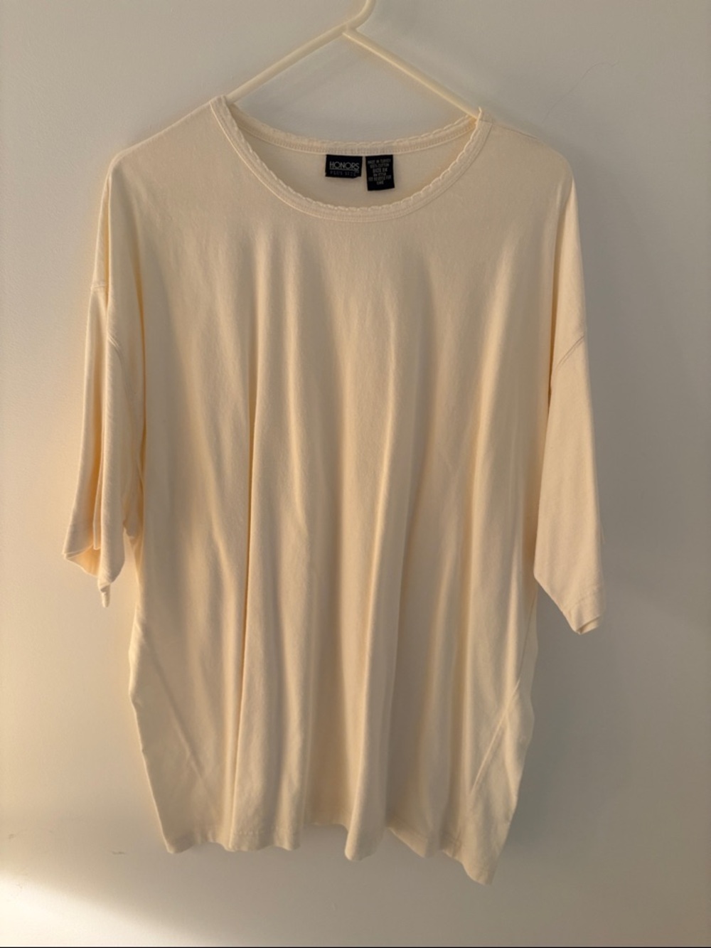 Honora Cream Short-Sleeve Blouse